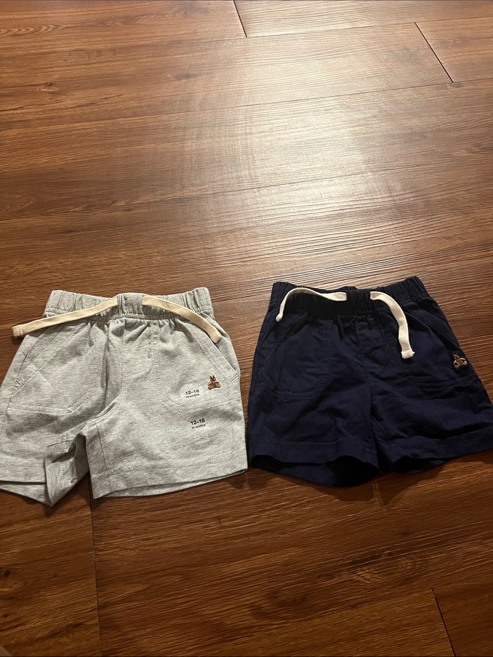 GAP Toddler Pull-On Shorts in Gray and Navy